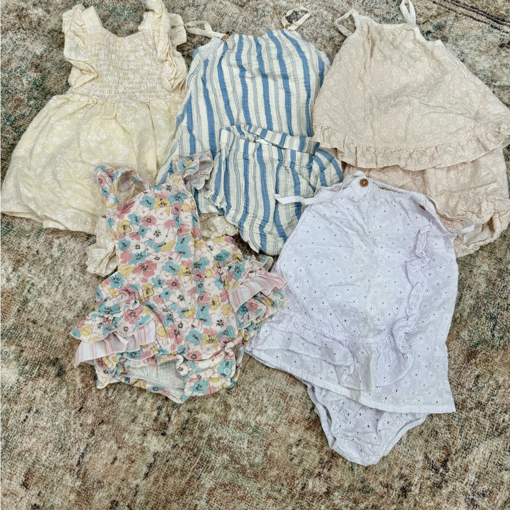 Chelsea and Violet. Bundle of embroidered outfits